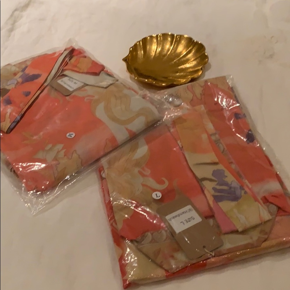 KIMONO MERMAID SEASHELL PRINT MULTI CORAL/PINK COLOR BEAUTIFUL FABRIC - Picture 5 of 7